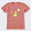 Dog Among Wildflowers Short Sleeve T-Shirt