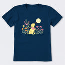 Dog Among Wildflowers Short Sleeve T-Shirt