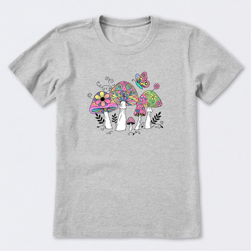 Tie Dye Mushrooms Short Sleeve T-Shirt