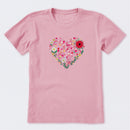 Heart of Hearts + Flowers Short Sleeve T-Shirt