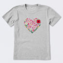 Heart of Hearts + Flowers Short Sleeve T-Shirt