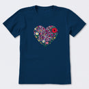 Heart of Hearts + Flowers Short Sleeve T-Shirt