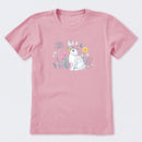 Bunny in the FLowers Short Sleeve T-Shirt