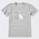 Bunny in the FLowers Short Sleeve T-Shirt