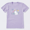 Bunny in the FLowers Short Sleeve T-Shirt