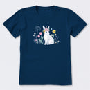 Bunny in the FLowers Short Sleeve T-Shirt