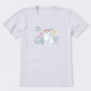 Bunny in the FLowers Short Sleeve T-Shirt