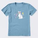 Bunny in the FLowers Short Sleeve T-Shirt