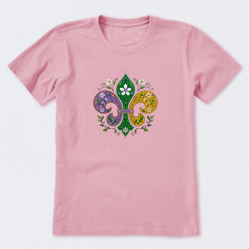 Doodle Fleur de Lis Short Sleeve T-Shirt