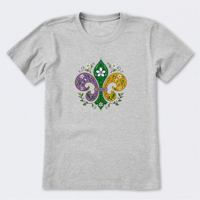 Doodle Fleur de Lis Short Sleeve T-Shirt