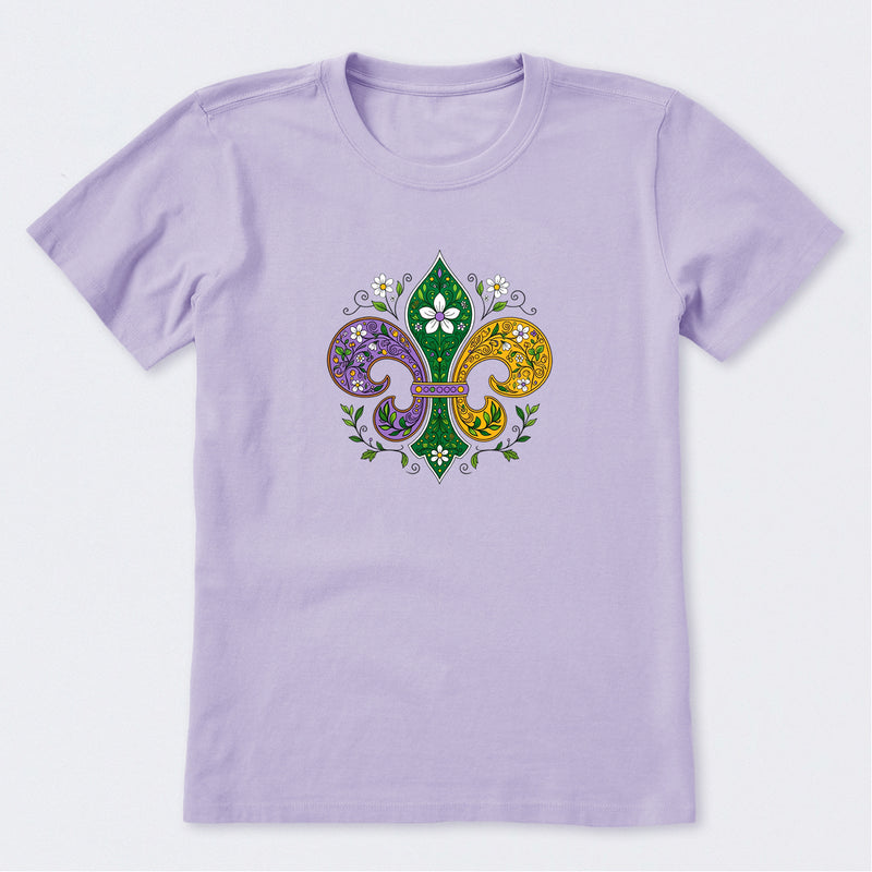 Doodle Fleur de Lis Short Sleeve T-Shirt