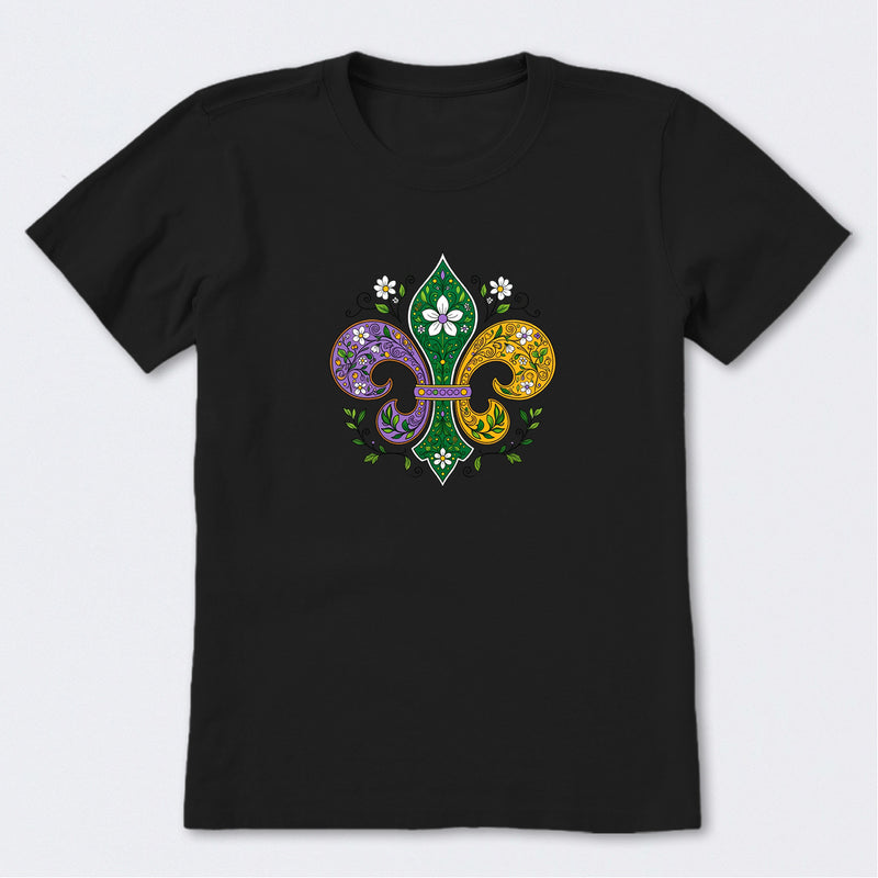 Doodle Fleur de Lis Short Sleeve T-Shirt