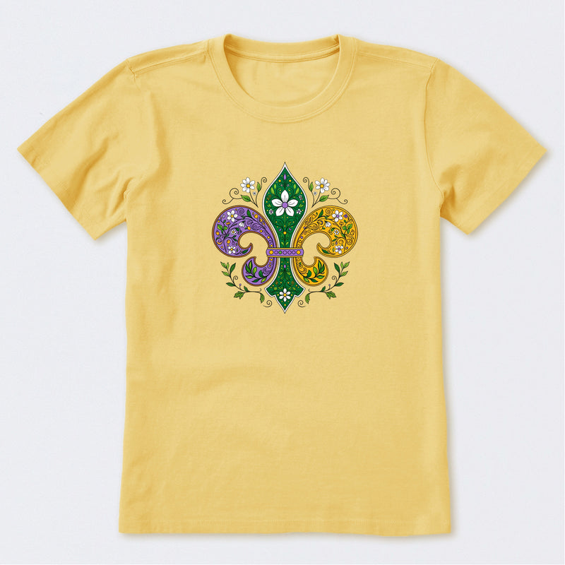 Doodle Fleur de Lis Short Sleeve T-Shirt