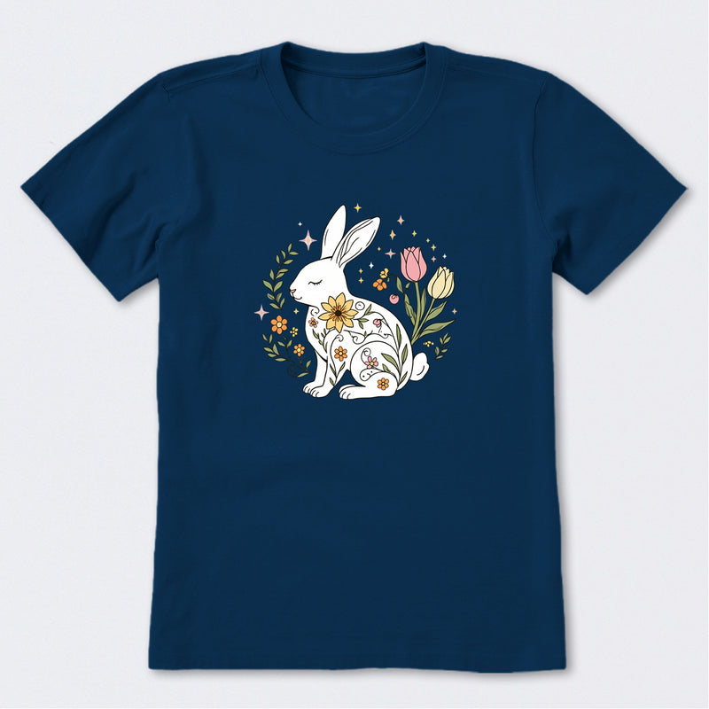 Doodle Easter Bunny Short Sleeve T-Shirt