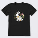 Doodle Easter Bunny Short Sleeve T-Shirt