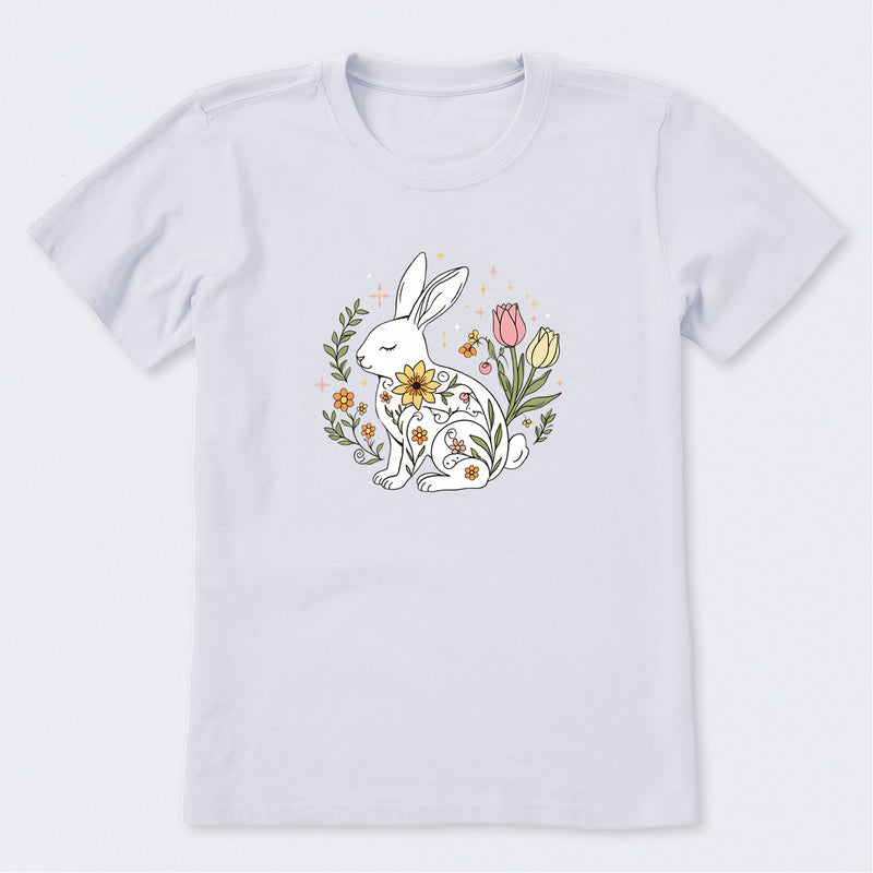 Doodle Easter Bunny Short Sleeve T-Shirt