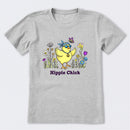 Hippie Chick Flowers Short Sleeve T-Shirt