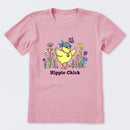 Hippie Chick Flowers Short Sleeve T-Shirt