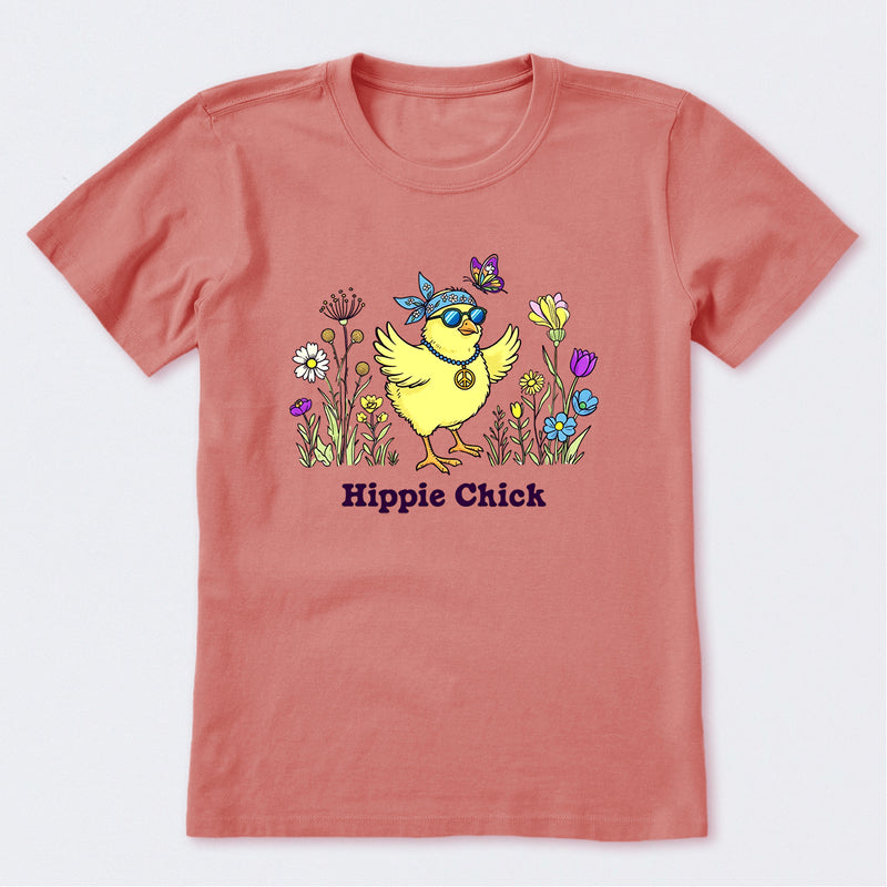 Hippie Chick Flowers Short Sleeve T-Shirt