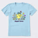Hippie Chick Flowers Short Sleeve T-Shirt