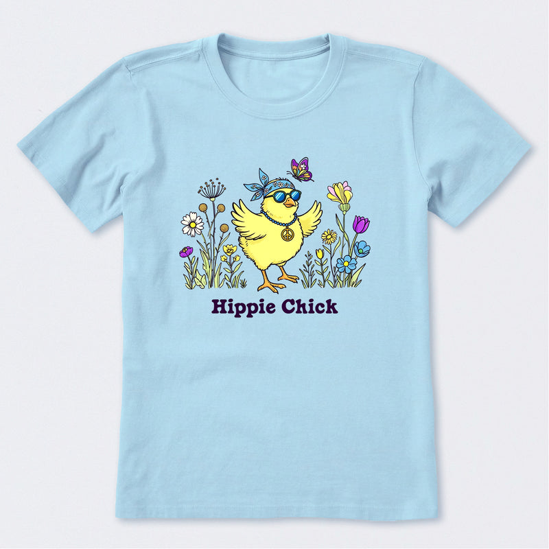 Hippie Chick Flowers Short Sleeve T-Shirt