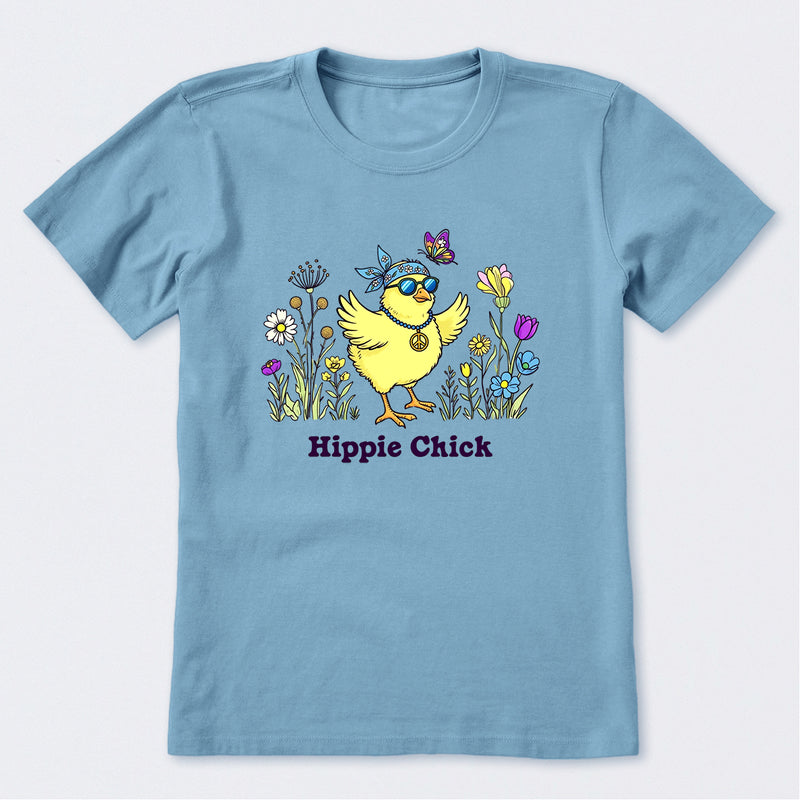 Hippie Chick Flowers Short Sleeve T-Shirt