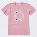 Hand Drawn Daisy Mandala Short Sleeve T-Shirt