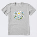 Sun and Moonflowers Short Sleeve T-Shirt