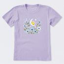 Sun and Moonflowers Short Sleeve T-Shirt