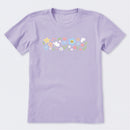 Spring Wildflowers Pattern Short Sleeve T-Shirt