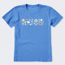 Spring Wildflowers Pattern Short Sleeve T-Shirt