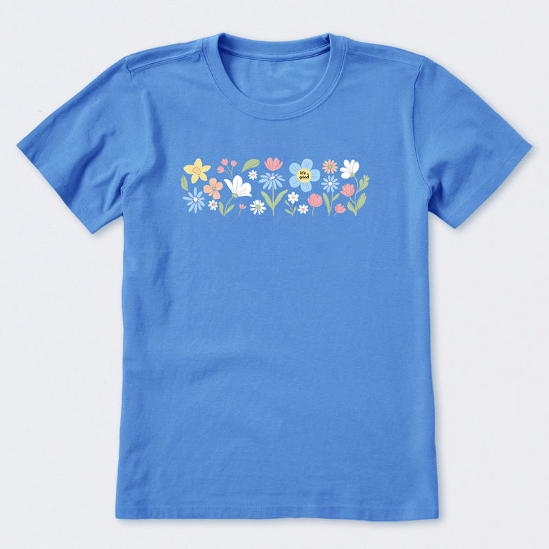 Spring Wildflowers Pattern Short Sleeve T-Shirt