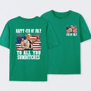 Smokey and the Bandit 4th of July Funny Sumbitches Independence Day T-Shirt