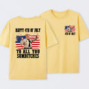 Smokey and the Bandit 4th of July Funny Sumbitches Independence Day T-Shirt