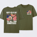 Smokey and the Bandit 4th of July Funny Sumbitches Independence Day T-Shirt