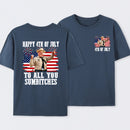 Smokey and the Bandit 4th of July Funny Sumbitches Independence Day T-Shirt