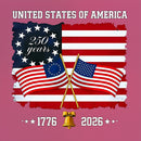United States Of America 250 Years 1776 2026 Independence Day American Flag T Shirt