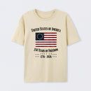 United States Of America 250 Years Of Freedom 1776 2026 Independence Day T Shirt