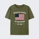 United States Of America 250 Years Of Freedom 1776 2026 Independence Day T Shirt