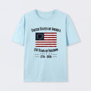 United States Of America 250 Years Of Freedom 1776 2026 Independence Day T Shirt