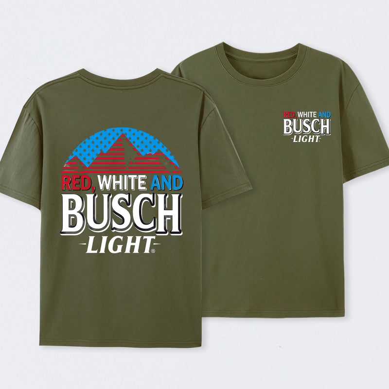 Red White and Busch 4th of July T-Shirt
