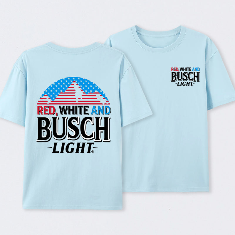 Red White and Busch 4th of July T-Shirt