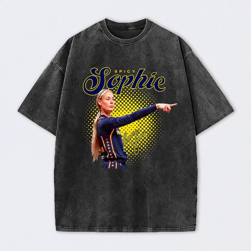 Sophie Cunningham Basketball Fan Gift Washed Graphic T-Shirt