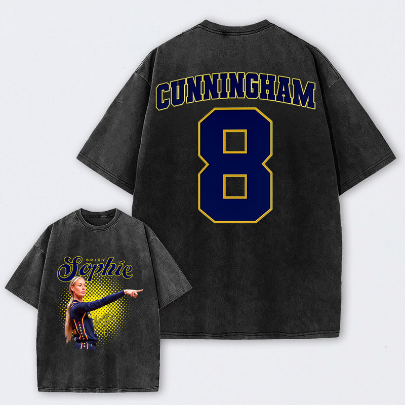 Sophie Cunningham Basketball Fan Gift Washed Graphic T-Shirt