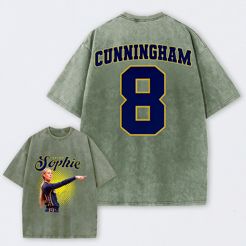 Sophie Cunningham Basketball Fan Gift Washed Graphic T-Shirt