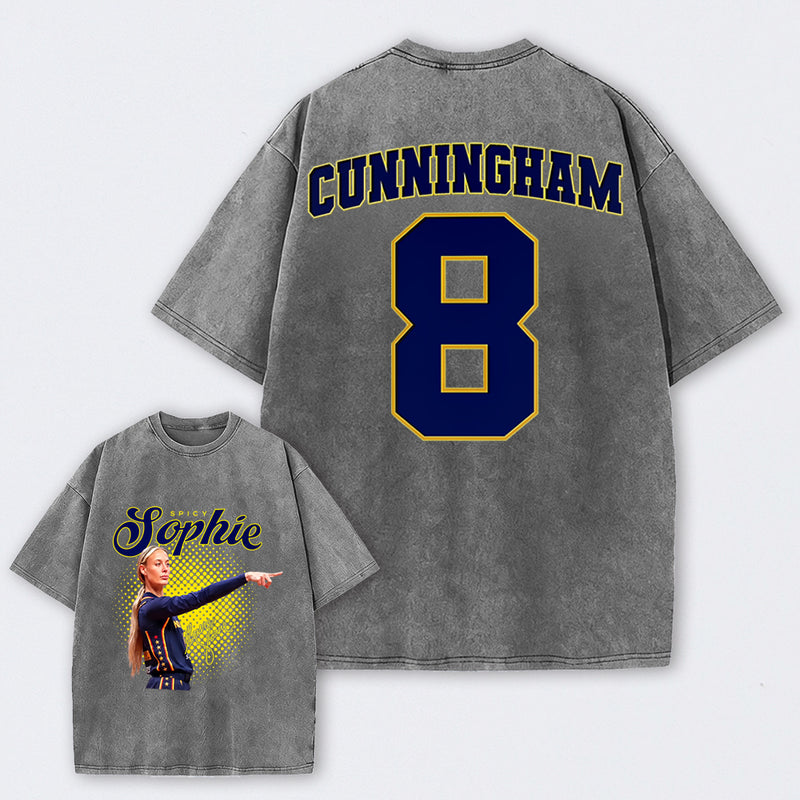 Sophie Cunningham Basketball Fan Gift Washed Graphic T-Shirt
