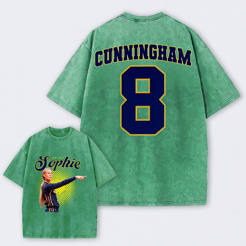 Sophie Cunningham Basketball Fan Gift Washed Graphic T-Shirt