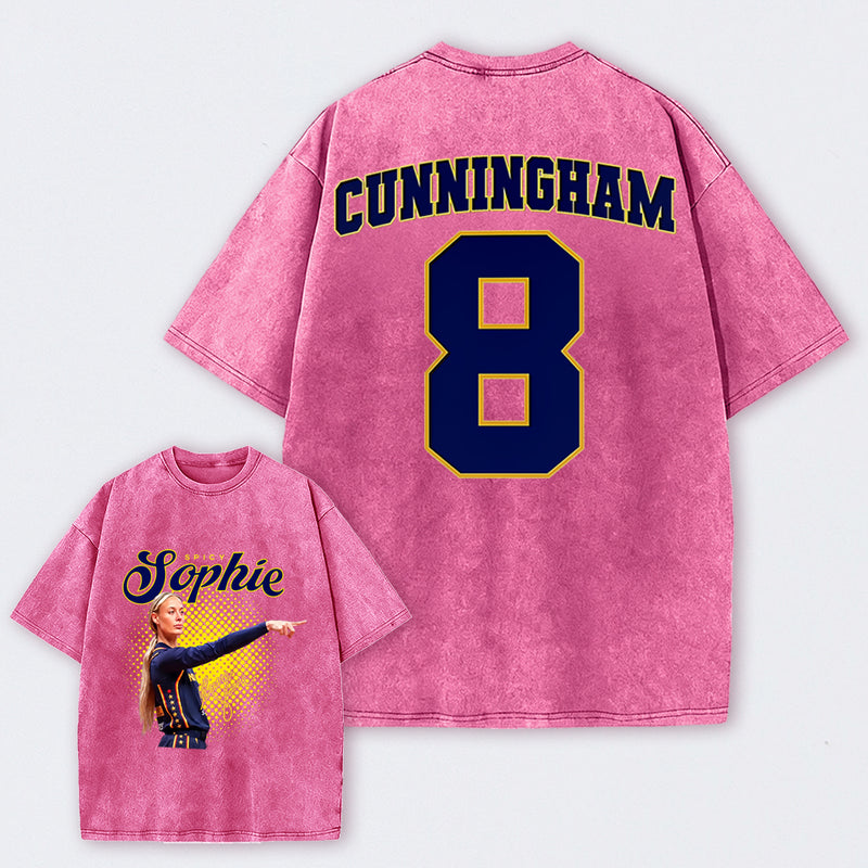 Sophie Cunningham Basketball Fan Gift Washed Graphic T-Shirt
