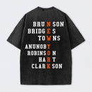 NewYork 2 Side Basketball Fans Washed T-Shirt