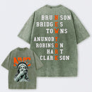 NewYork 2 Side Basketball Fans Washed T-Shirt